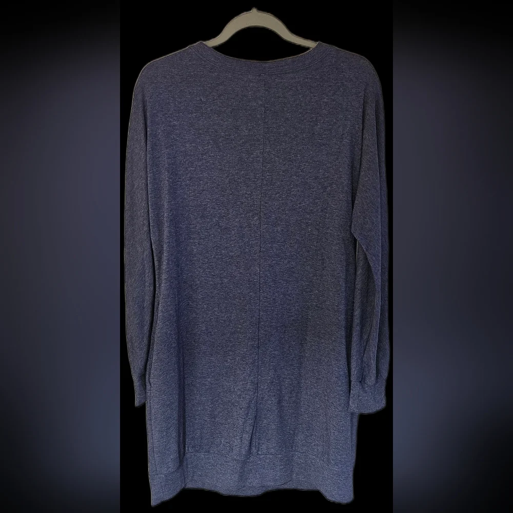 Casual Navy Long Sleeve Dress - Picture 2 of 6
